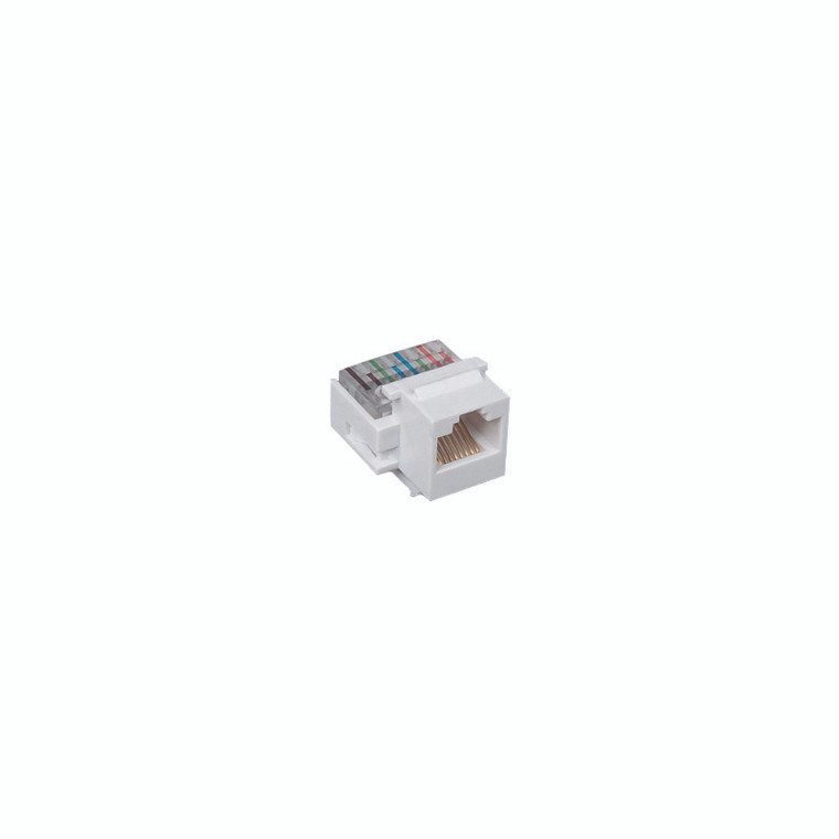 Audio/Video Connector - Cat 6 Jack, White