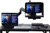 Desktop Arm Model Teleprompter Flex Plus 13.3" HD-SDI and HDMI Screen Prompter People Set up Side Angle with Arm - Free Fly Desktop Office, work from home Teleprompter - Face with Signal