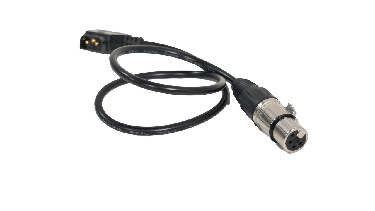 4-PIN XLR D-Tap Cable for V-Mount | Gold Mount Batteries | Travel