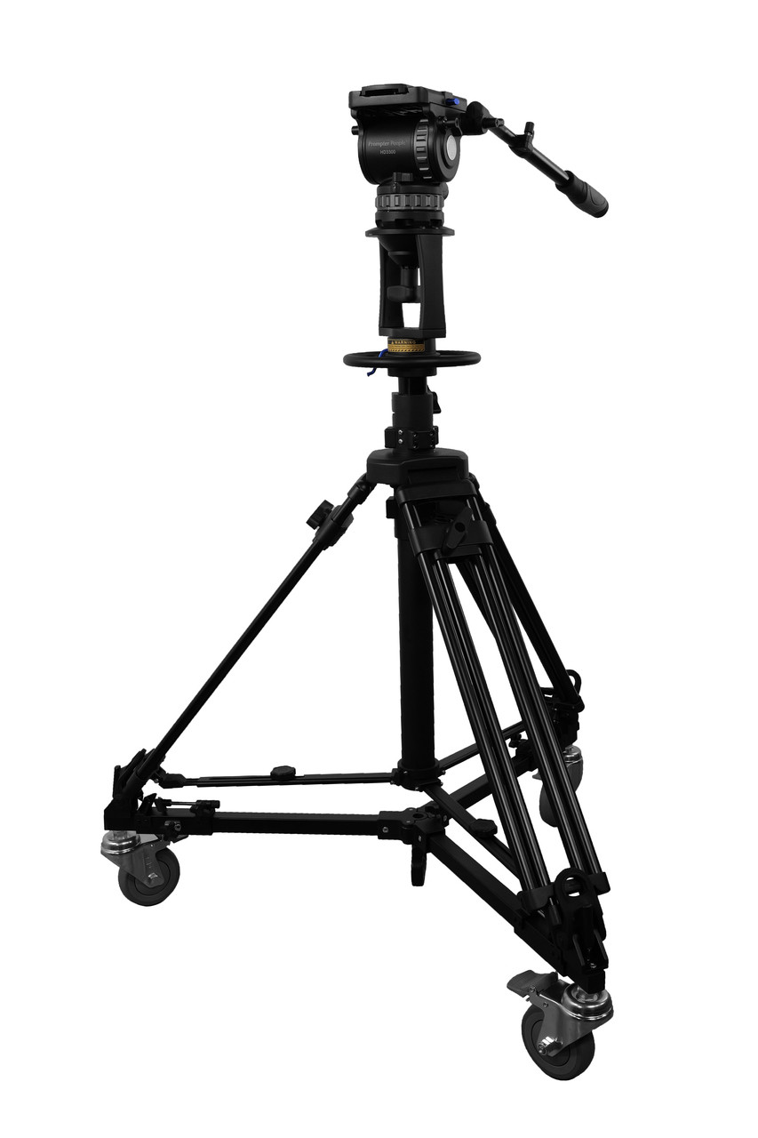 Heavy Duty 30lb - Pneumatic Pedestal Video Tripod - Prompter People