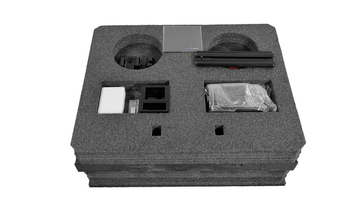 Top Layer with Cutouts for Accessories 