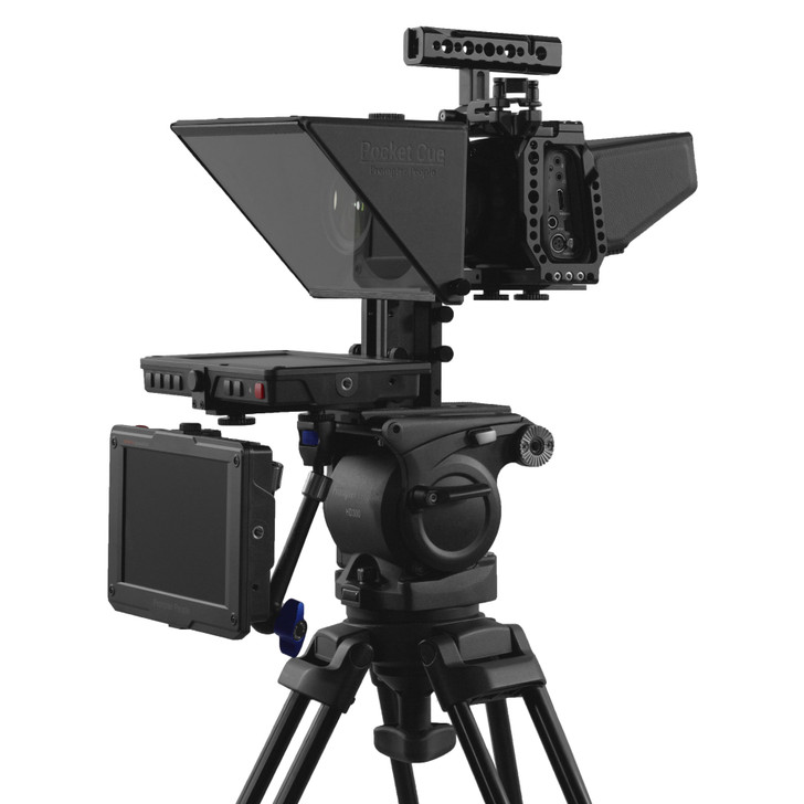 Pocket Cue V3 - 4K 1800 NIT HDMI Talent Monitor Model Teleprompter (Smartphone) - Side