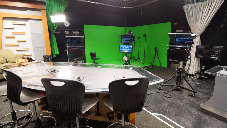 ProLine Plus Talent Monitor Model On Set with Val Verde