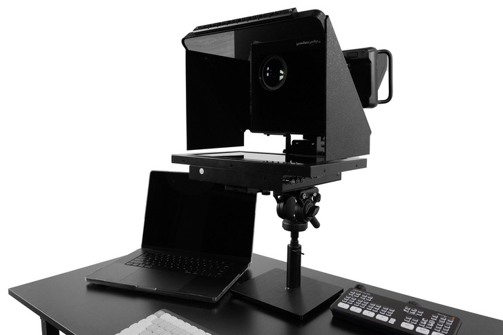 Desktop Upgrade Kit V2 for Prompter People 10" - 12" Teleprompters Fully Setup with Widescreen Prompter