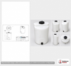 25 Gallon Vertical Liquid Storage Tank