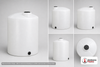 40 Gallon Vertical Liquid Storage Tank - Natural White (18" x 42") #41535