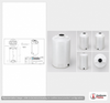 75 Gallon Vertical Liquid Storage Tank - Natural White (23" x 49")
