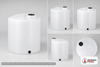 75 Gallon Vertical Liquid Storage Tank - Natural White (23" x 50")