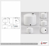 Dimensional spec drawing for Norwesco 120 Gallon Vertical Storage Tank