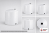 130 Gallon Vertical Liquid Storage Tank - Natural White