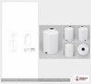 Dimensional spec drawing for Norwesco 150 Gallon Vertical Storage Tank (30" L x 30" W x 56" H)