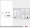 160 Gallon Vertical Liquid Storage Tank - Natural White (28" x 69")