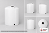 200 Gallon Vertical Liquid Storage Tank - Natural White