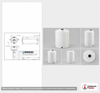 Dimensional spec drawing for Norwesco 225 Gallon Vertical Storage Tank (31" L x 31" W x 77" H)