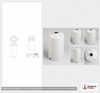 Dimensional spec drawing for Norwesco 250 Gallon Vertical Storage Tank (35" L x 35" W x 68" H)