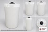 300 Gallon Vertical Liquid Storage Tank - Natural White (35" x 79") #45876