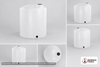 Dimensional spec drawing for Norwesco 300 Gallon (42" L x 42" W x 58" H)
