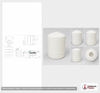 500 Gallon Vertical Liquid Storage Tank - Natural White (48" x 73")