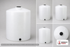 1000 Gallon Vertical Liquid Storage Tank - Natural White (64" x 81")