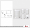 1500 Gallon Vertical Liquid Storage Tank - Natural White (64" x 116") #40144