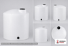 Dimensional spec drawing for Norwesco 1500 Gallon Vertical Storage Tank