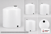 Dimensional spec drawing for Norwesco 1505 Gallon