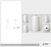 2000 Gallon Vertical Liquid Storage Tank - Natural White (64" x 153")