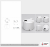 Dimensional spec drawing for Norwesco 2000 Gallon Vertical Storage Tank (93" L x 93" W x 80" H)