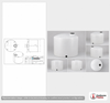 Dimensional spec drawing for Norwesco 2500 Gallon Vertical Storage Tank