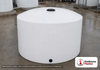 2500 Gallon Vertical Liquid Storage Tank - Natural White (96" x 96"). Polyethylene; White; dimensions 96.0in H x 96.0in W x 96.0in L; 380.0 lb empty; 1.5 specific gravity rating. Manufacturer part number N-41523. Sold by OneSource Plastics (https://www.onesourceplastics.com).
