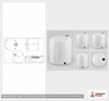 3000 Gallon Vertical Liquid Storage Tank - Natural White (102" x 93") #45246