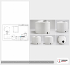 Dimensional spec drawing for Norwesco 5000 Gallon Vertical Tank (119" L x 119" W x 112" H)