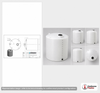 Dimensional spec drawing for Norwesco 6100 Gallon Vertical Storage Tank