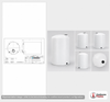 Dimensional spec drawing for Norwesco 8400 Gallon Vertical Storage Tank