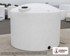 9000 Gallon Vertical Liquid Storage Tank. Polyethylene; White; 146" H x 141" W x 141" L. Manufacturer part number N-43618.