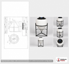 30 Gallon 57 Degree Cone Bottom Inductor Tank