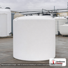 2500 Gallon 15 Degree Cone Bottom Tank. 2500 gallon capacity; Polyethylene; White; dimensions 108.0in H x 91.0in W x 91.0in L; 401.0 lb empty; 1.5 specific gravity rating; fittings: 3"; max temp 120 deg  F / 48 deg  C; 3 Year Warranty. Manufacturer part number 43065. Manufactured by Norwesco. Sold by OneSource Plastics (https://www.onesourceplastics.com).