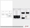 3000 Gallon 30 Degree Cone Bottom Tank - Natural White (99" x 134")