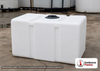 Norwesco 100 Gallon Plastic Portable Loaf Utility Tank in White. Polyethylene; White; 32" H x 20" W x 48" L.