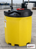 Snyder Industries 275 Gallon Plastic Vertical Double Wall Waste Oil Tank in Yellow. 275 gallon capacity; High Density Linear
