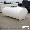 Norwesco 300 Gallon Horizontal Elliptical Cradle Tank in White. 300 gallon capacity; Polyethylene; White; 36" H x 48" W x