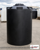 Snyder Industries 550 Gallon Plastic Vertical Water Storage Tank in Black. 550.0 gallon capacity; High Density Linear Polyethylene; Black; dimensions 77.0in H x 48.0in W x 48.0in L; 140.0 lb empty; 1.0 specific gravity rating; fittings: 2; max temp 120 deg  F / 48 deg  C; 3 Year Warranty. Manufacturer part number wb34. Manufactured by Snyder. Sold by OneSource Plastics (https://www.onesourceplastics.com).