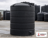 Snyder Industries 1300 Gallon Plastic Vertical Water Storage Tank in Black. Polyethylene; Black; dimensions 114.0in H x 60.0in W x 60.0in L; 194.0 lb empty; 1.0 specific gravity rating. Manufacturer part number SII-32535. Sold by OneSource Plastics (https://www.onesourceplastics.com).