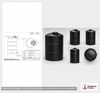 Snyder Industries 1500 Gallon Plastic Vertical Water Storage Tank in Black