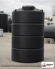 Norwesco 1550 Gallon Vertical Water Storage Tank without Fittings in Black. Manufacturer part number N-42769.
