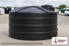 Snyder Industries 2000 Gallon Plastic Vertical Water Storage Tank in Black. Polyethylene; Black; 73" H x 96" W x 96" L.