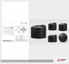 Dimensional spec drawing for Snyder Industries 2000 Gallon Vertical Water Tank (96" L x 96" W x 73" H)