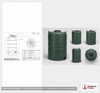 Snyder Industries 400 Gallon Plastic Vertical Water Storage Tank in Green