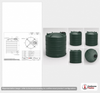 Snyder Industries 4100 Gallon Plastic Vertical Water Storage Tank in Green