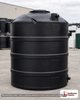 Snyder Industries 500 Gallon Plastic Vertical Water Storage Tank in Black. Polyethylene; Black; dimensions 76.0in H x 48.0in W x 48.0in L; 80.0 lb empty; 1.0 specific gravity rating. Manufacturer part number SII-32511. Sold by OneSource Plastics (https://www.onesourceplastics.com).